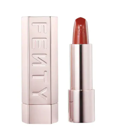 Fenty Beauty Icon The Fill Semi-Matte Refillable Lipstick in Grill Mast'r Silver Case | LooksLikeLove UAE Makeup and Skincare